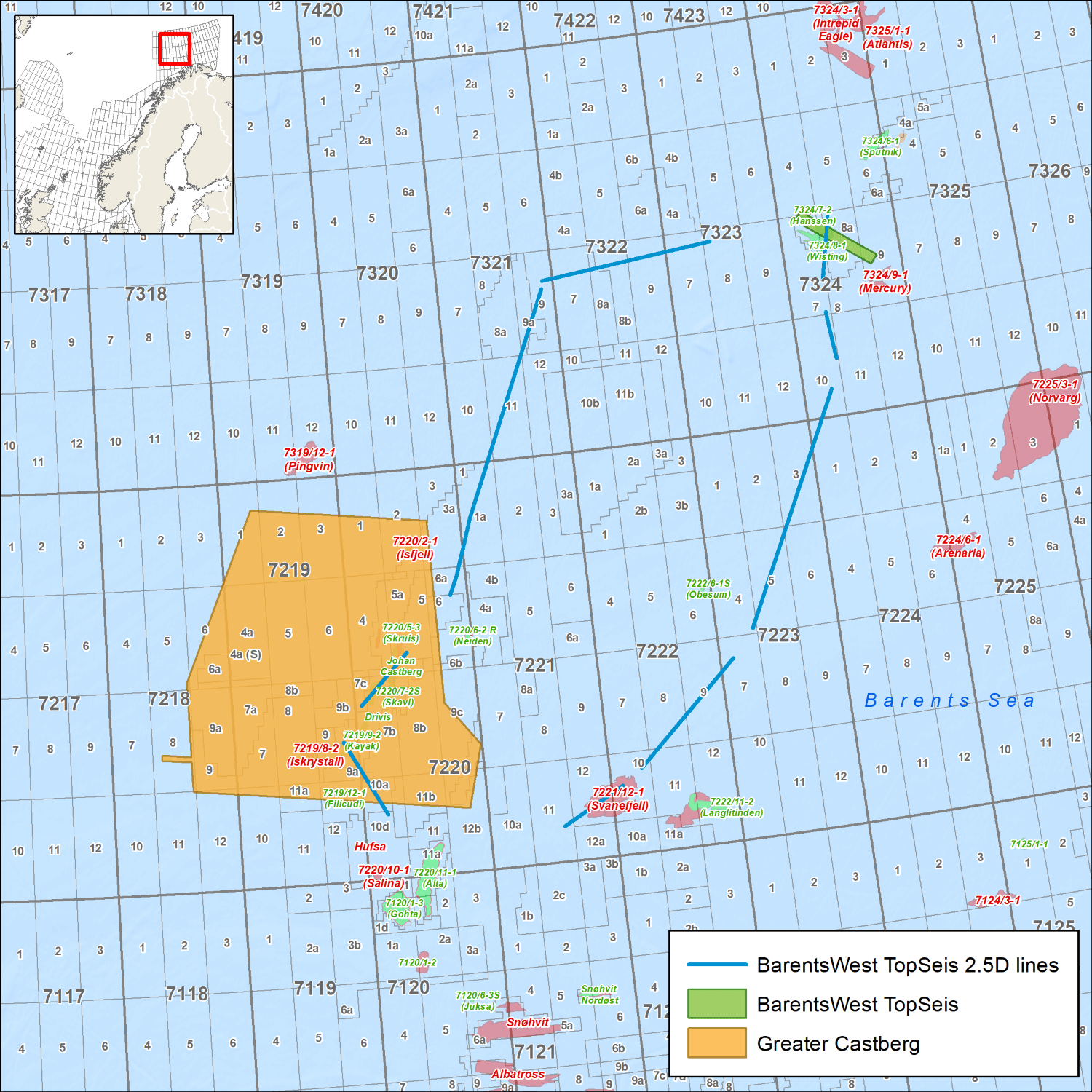 Multi-client seismic surveys – Greater Castberg