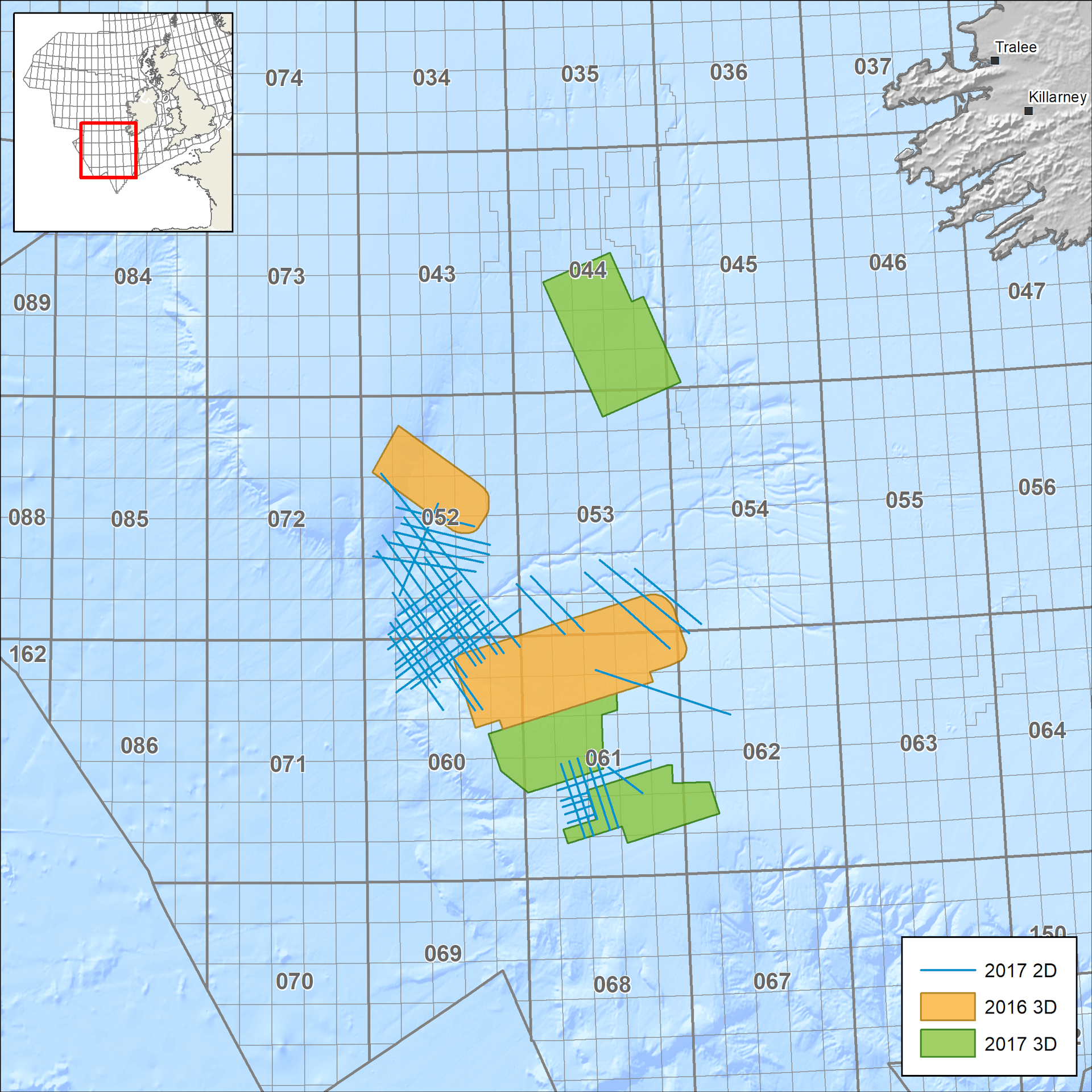 Multi-client seismic surveys – Ireland