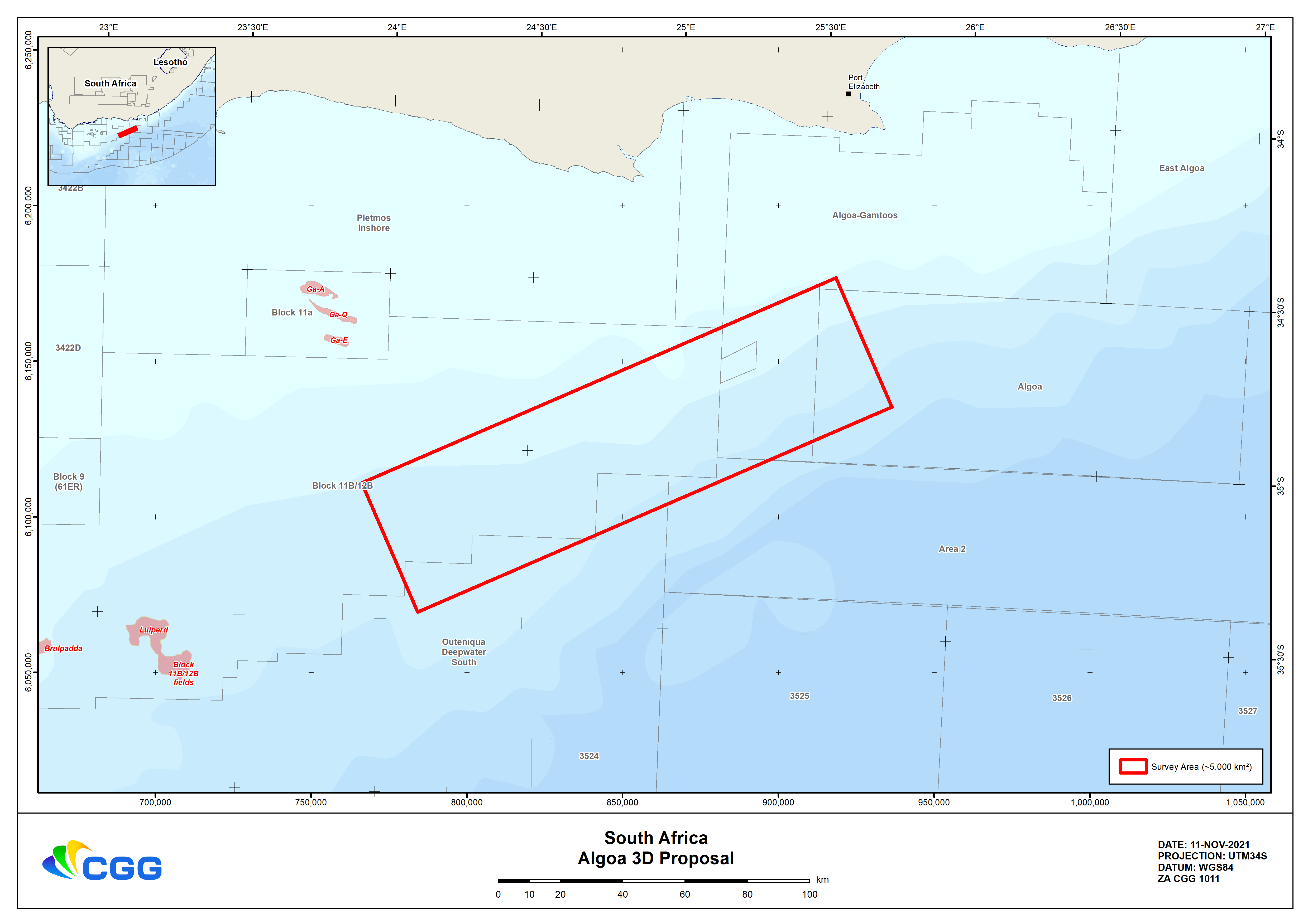 Algoa Basin survey map