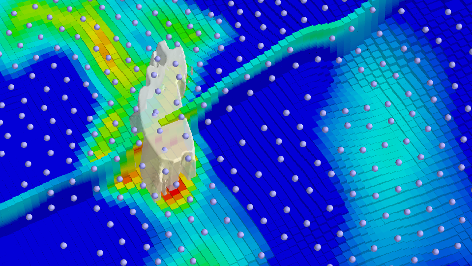 Modeled airborne EM data