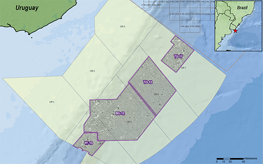 Illustration of the cgg blocks on the Uruguay map