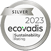 Image of the EcoVadis silver Stamp obtained by CGG