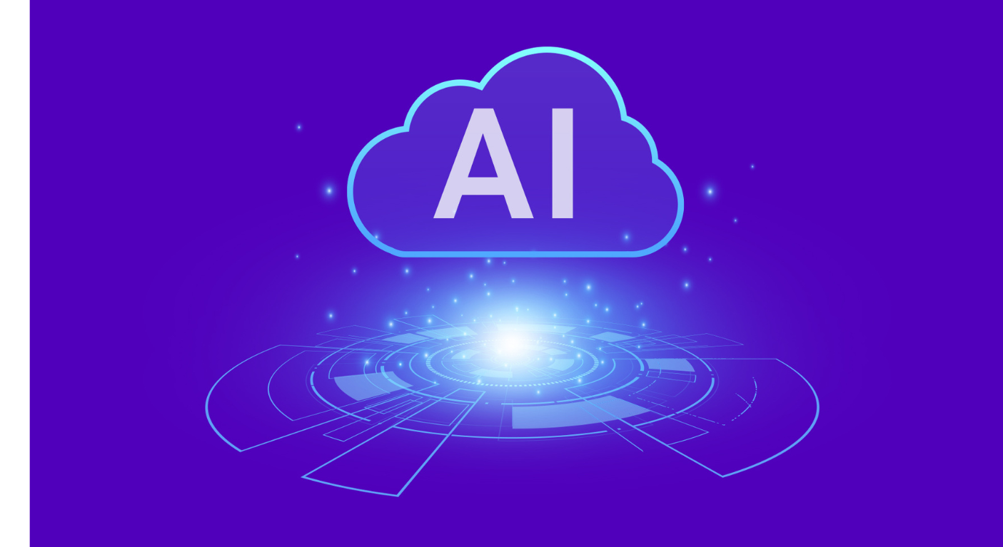 AI Cloud landing page graphic - top hero